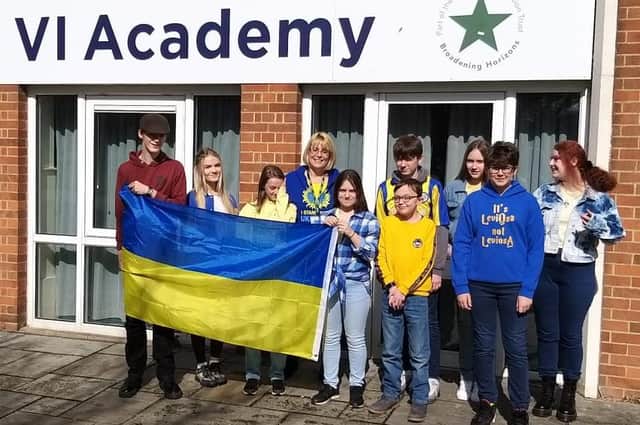 Students at King Edward V1 Academy in Spilsby held a non-uniform day in aid of Ukraine refugees.