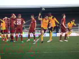 Boston United 1 Blyth Spartans 1. Photo: Oliver Atkin
