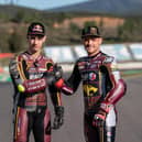 Lowes (right) with Arbolino.