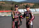 Lowes (right) with Arbolino.