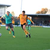 Scott Duxbury in action against Chorley in November. Photo: Oliver Atkin