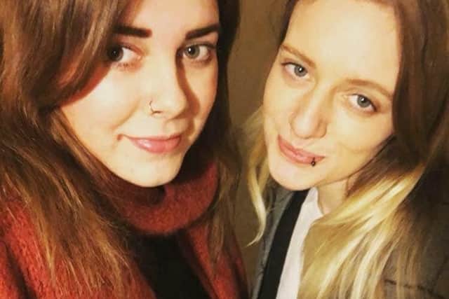 Jessica Wilson (left) with her sister Natalie, who died by suicide. EMN-220804-112818001