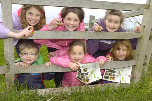 Easter trail at Mareham Pastures, Sleaford.
Bottom L-R Goerge Orriss 4, Frankie Bennett 8, Lily Canniford 10.
Top L-R Charlotte Orriss 10, Connie Bennett 10, Evie Russell 10. ENGEMN00120120404165326