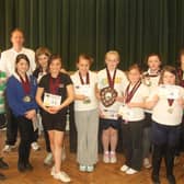 The winning teams from Great Steeping, Spilsby and Friskney.