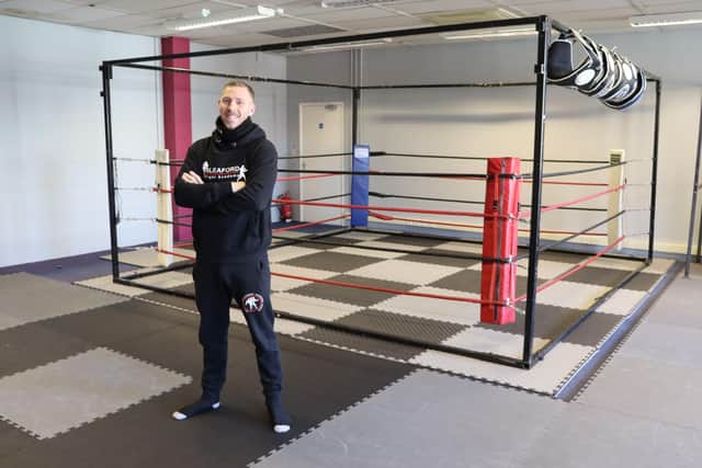Phil Robbins of Sleaford Fight Academy - one of Riverside Precinct's newest tenants (above Costa.). EMN-220504-161925001