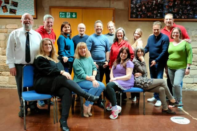 BOS Musical Theatre Group take part in rehearsals for their first show in two years.