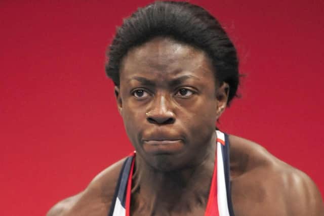 Bernice Wilson representing Great Britain.