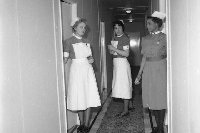 A 120 foot corridor led to the nurses' home.