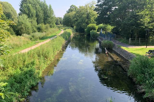 The River Slea and Lollycocks Field to the left. EMN-221104-143929001