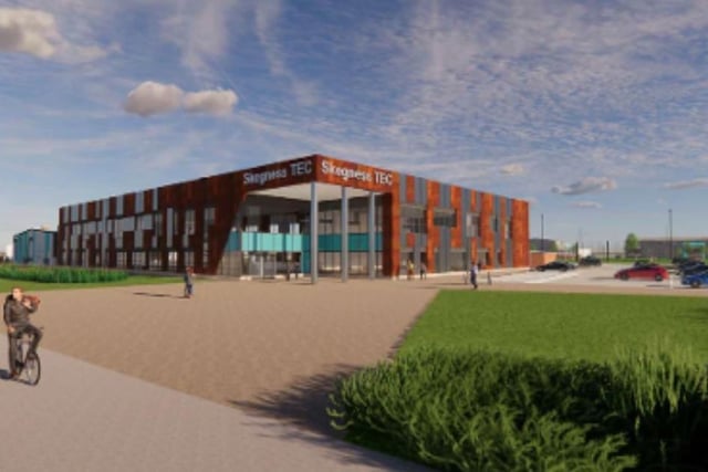 The proposed new campus on the Skegness Gateway development.