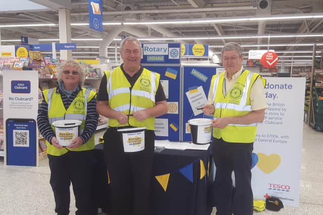 Shoppers at Tesco contributed to the sum.