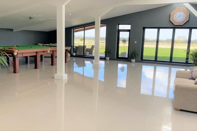 The family room/games area.