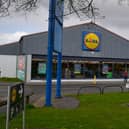 Lidl, Sleaford. This side of the car park would see electric vehicle charging points installed according to the plans.  EMN-220804-091313001