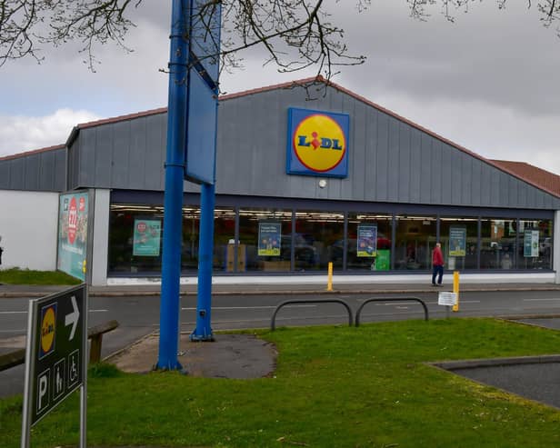 Lidl, Sleaford. This side of the car park would see electric vehicle charging points installed according to the plans.  EMN-220804-091313001