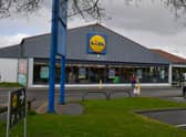 Lidl, Sleaford. This side of the car park would see electric vehicle charging points installed according to the plans.  EMN-220804-091313001