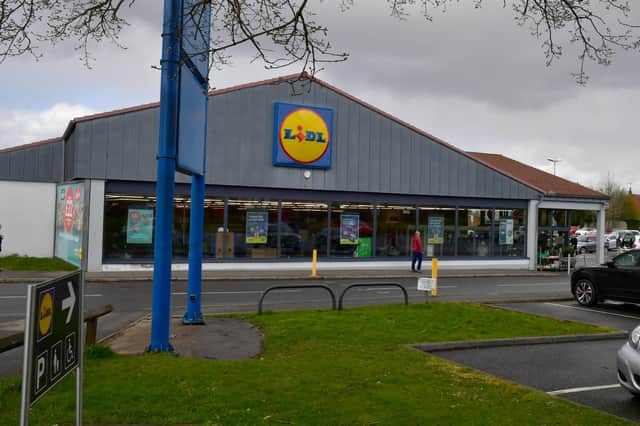 Lidl, Sleaford. This side of the car park would see electric vehicle charging points installed according to the plans.  EMN-220804-091313001