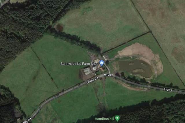 Image above shows the new site top left, with the first site to receive planning (for 15 lodges) to the right, including the pond. The field above this has permission for 26 lodges and the field at the bottom of the image has permission for 20 lodges. Image from Google Maps