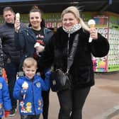 Visitors enjoying ice-cream in Skegness last Easter.