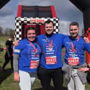 Zoe Berry, of Ruskington, doing the Inflatable 5K with friends Kyle and Matt. EMN-220415-160303001