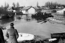 Mablethorpe after the Great Flood of 1953, in which 42 people lost their lives.