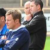 Bunce in the Boston United dug-out.