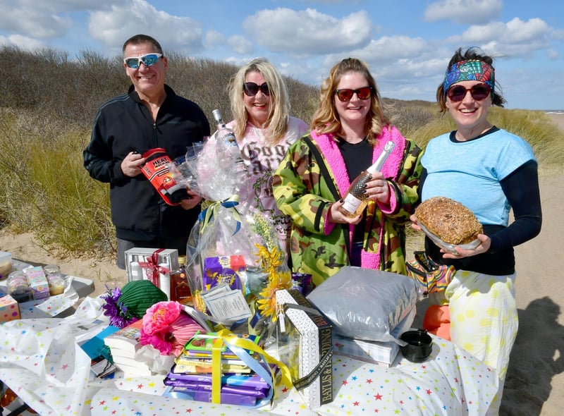 Fundraiser organisers (from left) Paul Ogden of Burgh le Marsh, Sam Lester of Anderby Creek, Abo Bryson-Weston of Billinghay, and Aga Smith of Spalding.