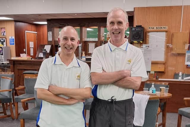 LIBA Men's Pairs finalists Paul Bark and Keith Jackman.