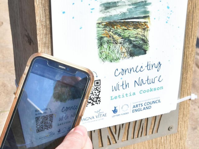 The Audio Tails trail at Huttoft unlocks a mindfulness experience for you to enjoy relaxing on the beach.