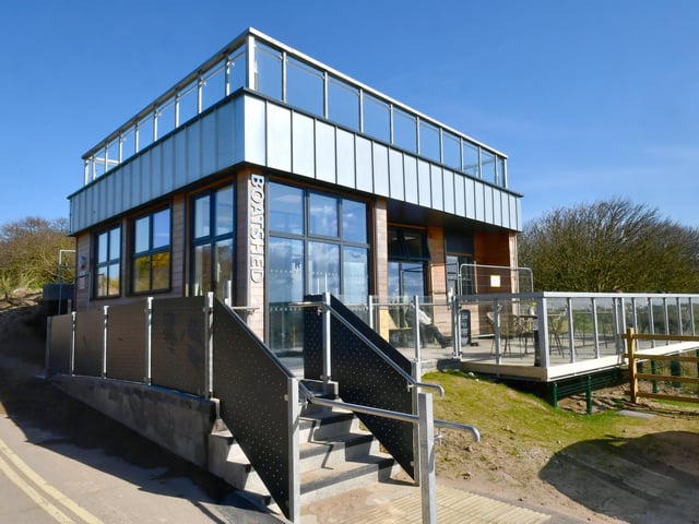 The trail at Huttoft leads you close to the new Vista at the Boatshed cafe.