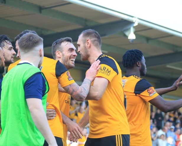 Shane Byrne and James Hanson were the matchwinners. Photo: Oliver Atkin