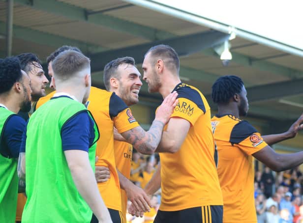 Shane Byrne and James Hanson were the matchwinners. Photo: Oliver Atkin