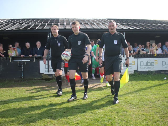 Brigg Town v Harrogate Railway Athletic. Photo: Oliver Atkin