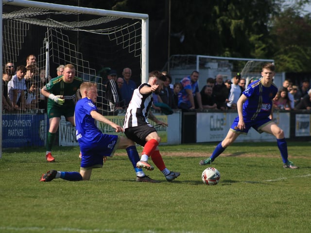 Brigg Town v Harrogate Railway Athletic. Photo: Oliver Atkin