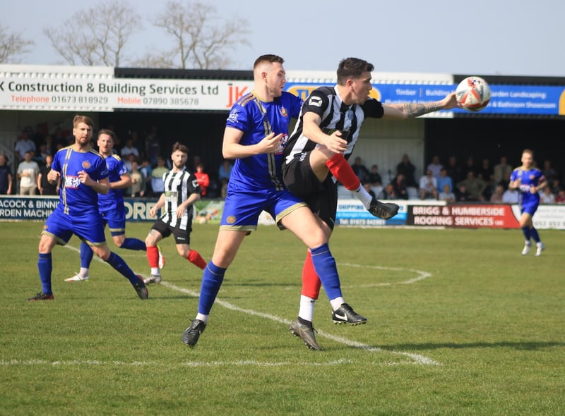 Brigg Town v Harrogate Railway Athletic. Photo: Oliver Atkin