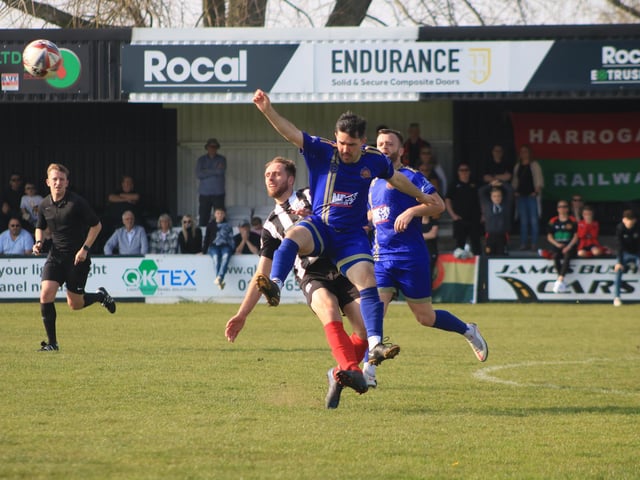 Brigg Town v Harrogate Railway Athletic. Photo: Oliver Atkin
