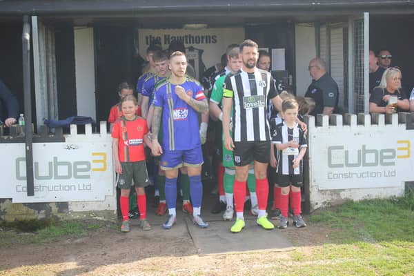 Brigg Town v Harrogate Railway Athletic. Photo: Oliver Atkin