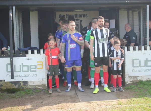 Brigg Town v Harrogate Railway Athletic. Photo: Oliver Atkin