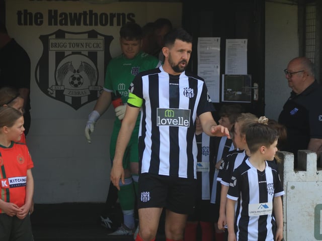 Brigg Town v Harrogate Railway Athletic. Photo: Oliver Atkin