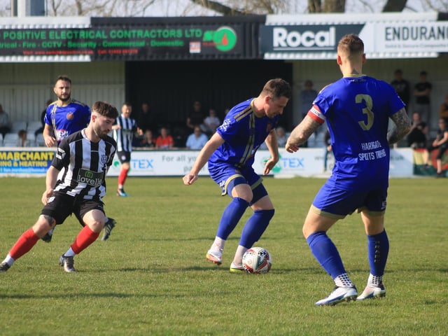 Brigg Town v Harrogate Railway Athletic. Photo: Oliver Atkin