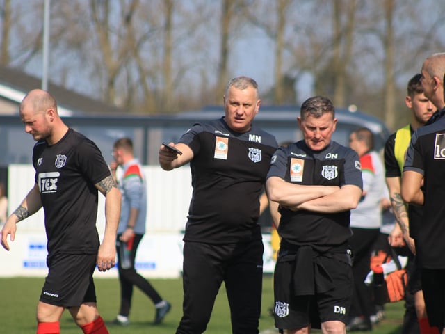 Brigg Town v Harrogate Railway Athletic. Photo: Oliver Atkin