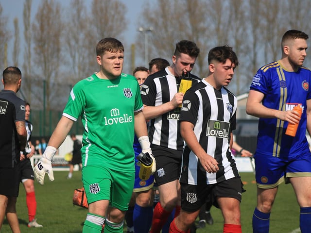 Brigg Town v Harrogate Railway Athletic. Photo: Oliver Atkin