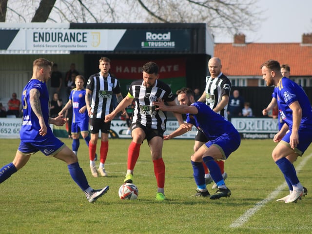 Brigg Town v Harrogate Railway Athletic. Photo: Oliver Atkin