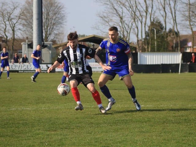 Brigg Town v Harrogate Railway Athletic. Photo: Oliver Atkin