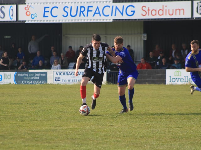 Brigg Town v Harrogate Railway Athletic. Photo: Oliver Atkin