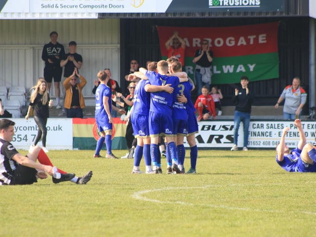 Brigg Town v Harrogate Railway Athletic. Photo: Oliver Atkin