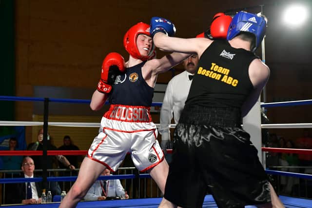 Charlie Hodgson (Sleaford ABC red), Reece Morris (Boston ABC blue) EMN-220418-092618001