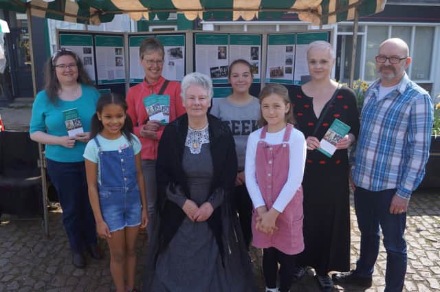 Saturday’s market also saw the launch of the Wolds Women of Influence Heritage Tour. The team behind its creation was on hand to talk about the project, as were some of those who featured in the accompanying video EMN-220418-124935001
