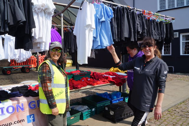 Organisers of the pop-up markets, MRAG (Market Rasen Action Group) ran the uniform stall, where all items are free EMN-220418-124919001