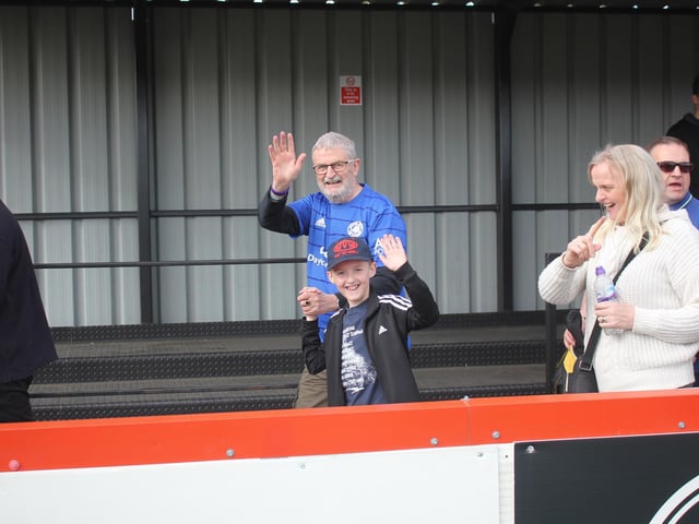 Fans at Brackley Town versus Boston United. Photo: Oliver Atkin