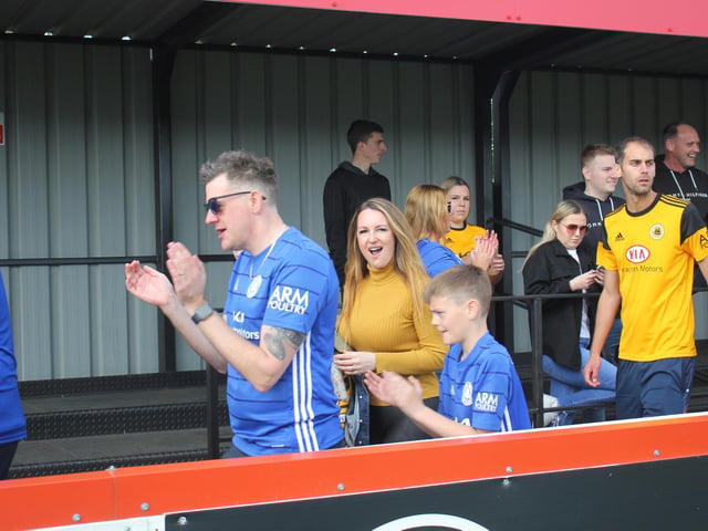 Fans at Brackley Town versus Boston United. Photo: Oliver Atkin